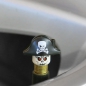 Preview: Totenkopf mit Piratenhut (2er Set)