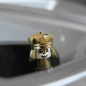 Preview: Totenkopf mit goldener Krone (2er Set)