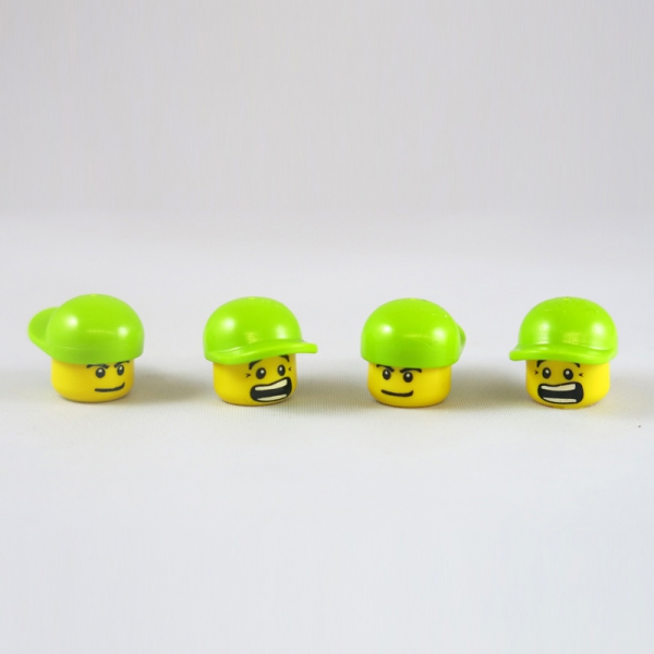Scary mit lime-grünen Caps (4er Set)